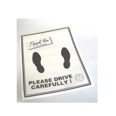 China Anti-Slip PE Coated Disposable Car Floor Mats / Automotive Paper Floor Mat for sale