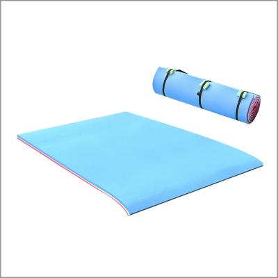 China Giant Boat Foam Floating Mat Large Space Watersports Both Sides With D Ring for sale