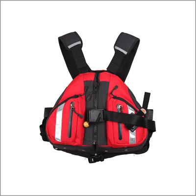 China Slim PFD Life Jacket PU Coated Plaid Fabric Freely Adjustable High Pulling Force for sale