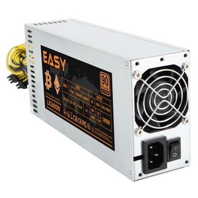 China Truly Mining Power Supply Manufacturer Desktop Supply 110V 220V 2400W Power Supply for sale