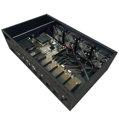 China With Fan All-in-One PC 8 GPU Installation RTX RTX580/1660s/2060/3060/3060TI/3070/3080/3080TI/3090 Computer Cases for sale