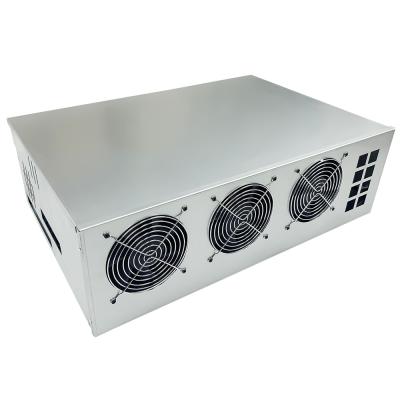 China With Fan Wholesales Frame Installation 8 GPU B75 Support P104/P106/1660S/3060/3070/3080/580/5600XT/5700XT Installation 8GPU for sale