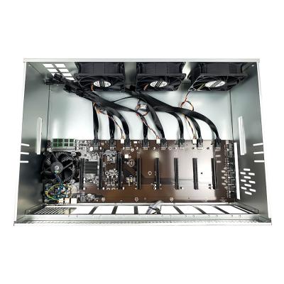 China With Fan Free OEM Service Chassis Rigs 12 GPU Support RTX P104/P106/1660S/3060/3070/3080/580/5600XT/5700XT for sale