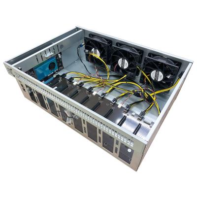 China With 2022 PSU waste rate. crypto fan free sample rig GPU Rig Case Support Single ATX for sale