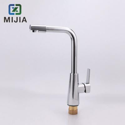 China Deck Mounted Kitchen Sink Faucets , Contemporary Four Hole Kitchen Faucet for sale