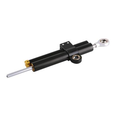 China Double Aluminum Alloy Tube Short 255mm Motorcycle Steering Damper Stabilizer For Scooter CNC Safety Control Aluminum Motor Accessories for sale