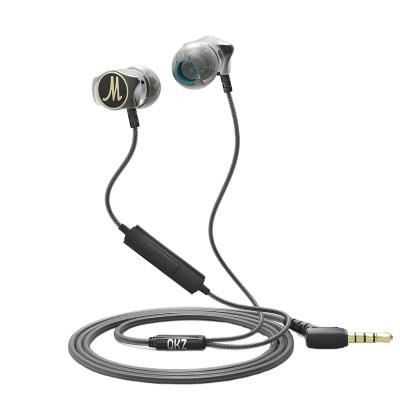 China HOT Sales In-Ear QKZ DM7 Metal Hi-Fi Headphones In Ear Noise Canceling Bass Wired Earphone With Mic Heavy for sale