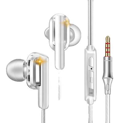 China New QKZ CK3 Universal In-Ear Sports Headphones In-Ear 3.5mm Headsets Dual Subwoofer Dynamic HiFi Headphones With Microphone for sale