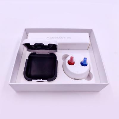 China Multiple Colors And Good Quality Mini CIC Rechargeable Analog Hearing Aid Lasting Time for sale