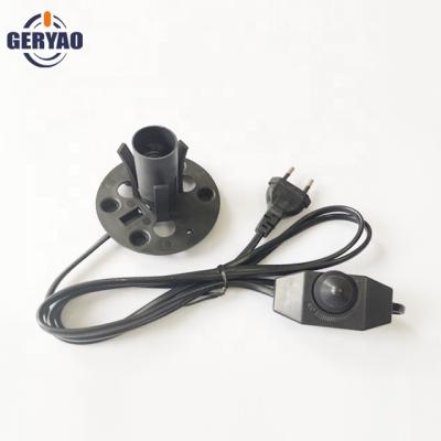 China New design home appliance plate with European standard E14 power cord and dimmer switch lamp cord-connector for sale