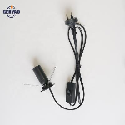 China UK Home Appliance BS New Design UK Lamp Cord Connector With Metal Spring For Salt Lamps for sale