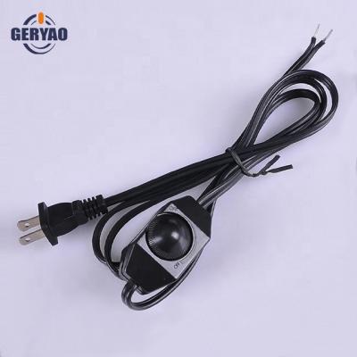 China Home Appliance American Canada USA Plug In Power Cord With Dimmer Switch for sale