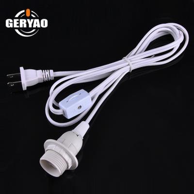 China North American Home Appliance Power Cord Set with Plug, Rotary Switch, E12 Lamp Socket for sale