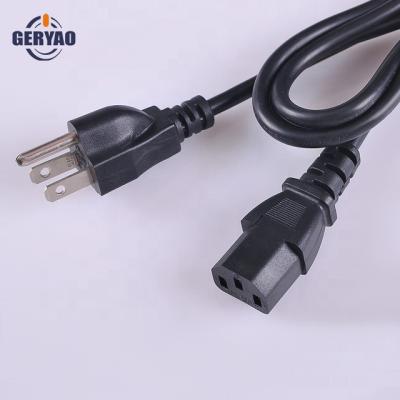 China USA standard 3 core home appliance round cable with male and female plug, AC power connector. for sale