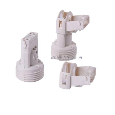 China Plastic Screw Cover Manufacturer Lighting Components E14 Lamp Holder for sale