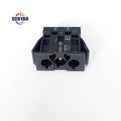 China Wire Connection PS2A-W3MO 250V 16A Multiway Pluggable Terminal Block 3P Connector for sale