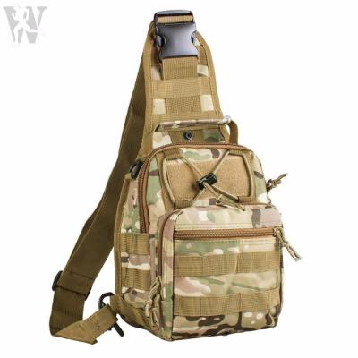 China High Quality Waterproof Outdoor Sport 900d Nylon Durable Military Bag Molle Tactical Chest Sling Bags For Army Men for sale