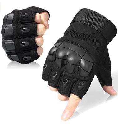 China Custom Outdoor Anti-staple Military Half Finger Fingerless Duty Tactical Gloves for sale