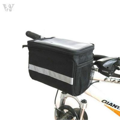 China Front Cycling Handlebar Bag For Bicycle Travel Waterproof Bag With Transparent PVC Screen for sale