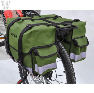 China Waterproof Durable Waterproof Canvas Bike Bag Accessories Bike Mountain Bike Rack Carrier Bags for sale