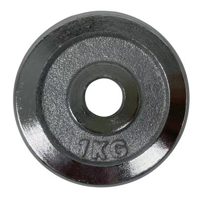 China Durable Hot Selling Weight Lifting Black Paint Weight Plate Plating Counter Weight Barbell for sale