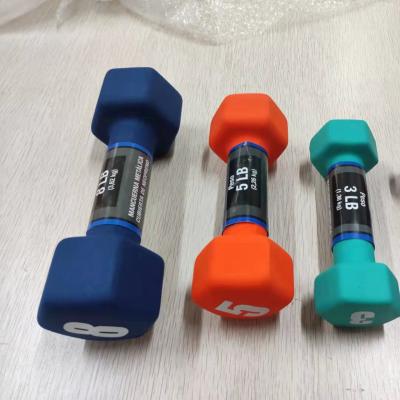 China Durable Dumbbell Vinyl Adjustable Dumbbell Gym Equipment Set for sale