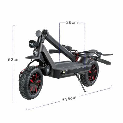 China 2022 New Arrival 60V5000W Double Motor Luxury Fat Tire Foldable Adult Motorcycle Electric Scooter for sale