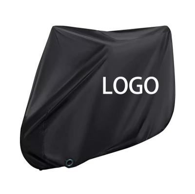 China Anti-uv/Rainproof/Dustproof 210D oxford fabric all season outdoor custom logo waterproof Protection Resistant Covered Electric bicycle bike cover for sale