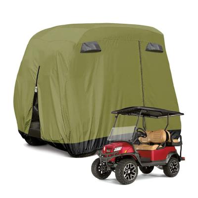 China Anti-uv/Rainproof/Dustproof high quality Custom color 600d Polyester 4 Seat Waterproof Golf Cart Rain Cover for sale