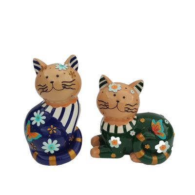 China Global Wholesale Customized 2023 New Best Selling Indoor Decor Lovely Resin Animal Cute Cat Ornaments for sale