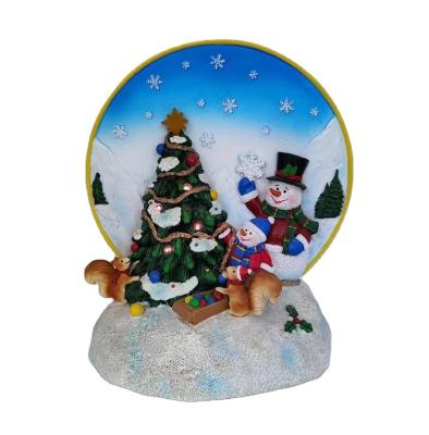 China Worldwide Resin Snowman Squirrel Christmas Tree Christmas Decoration Gifts Home Decoration 2023 for sale