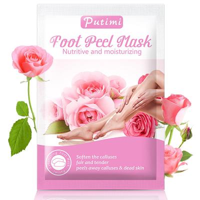 China Hot Selling Natural Organic Moisturzing Whitening Moisturizing Soft Exfoliating Peeling Moisturizing Feet Care Soft Skin Care Foot Mask for sale