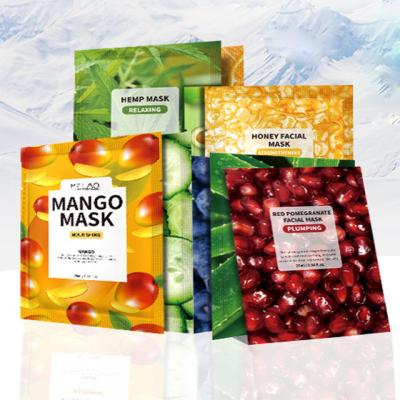 China Moisturizer Melao Fruit Face Mask Vitamin C Sheet Mask Organic Shape And Face Use Moisturizing Korean Facial Mask for sale