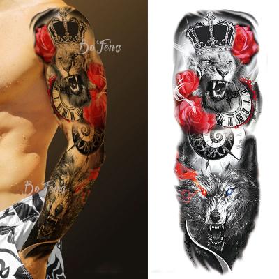 China Custom Temporary FEL Temporary Tattoo Sticker Arm Stenciling Body Art Tattoo Sticker for sale