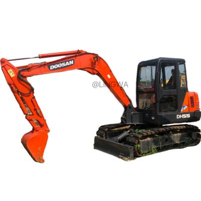 China Low price used Korean excavator Doosan55 DH55 DH60 mini excavator for sale 0.2mÂ³ for sale