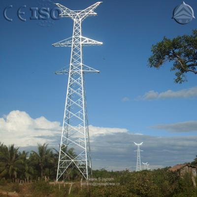 China 132KV Power Transmission Line Steel Lattice Tower 132KV for sale