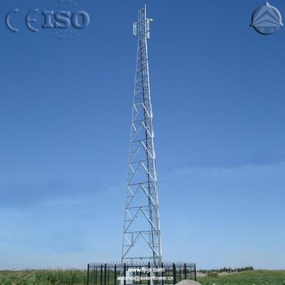 China Telecom Tower Tubular, 60 Degree Triangular (Hybrid) Three Leg Tower Angle for sale