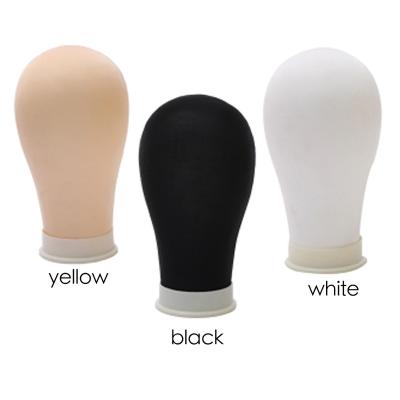 China Foam head with cover 22 inch wig cloth cloth block main mannequin head with stand wigs foam head with cover for sale