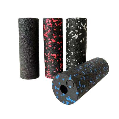 China PPE Mini Foam Roller PPE Foam Roller With Cavity 5.3X15cm Muscle Massage Foam Yoga Roller For Foot And Hand for sale