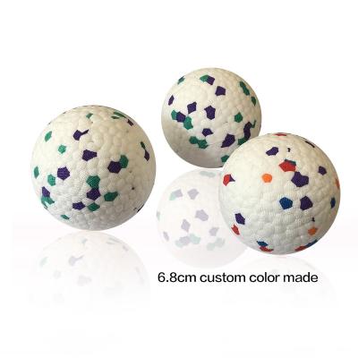 China Toy Dog Tennis Balls 6.8 Cm TPU Viable Durable Aggressive Dog Ball Chewers Ball Custom Color Made for sale