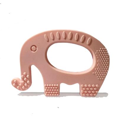 China Soft Toy Customized Silicone Item Style Color For Babies Teether And Others, Toothbrush And Baby Elephant Shape Silicone Baby Teether for sale