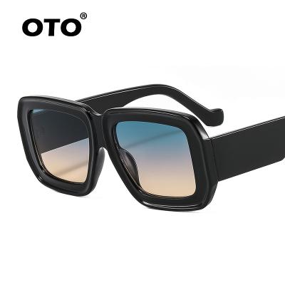 China Anti UV400 OTO 2022 custom new logo women trending uv400 square sunglasses for men with top selling sun glasses for sale