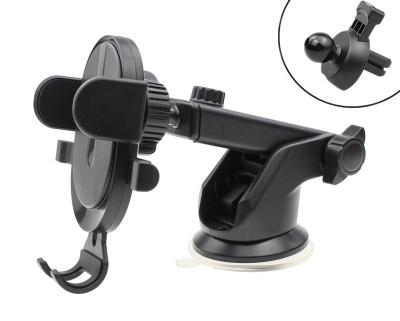 China OEM Adjustable Branding Hot Selling One Touch Retractable Car Mount Phone Holder With Suction Cup Universal For Smartphones for sale