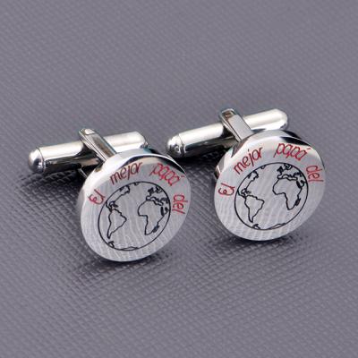 China Newest Custom Made Stainless Steel Men's Metal Stainless Steel Masonic Cuff Link For Men for sale