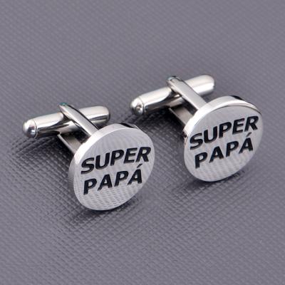 China Wholesale Custom Cuff Link Manufacturer Blank Shirts Stainless Steel Metal Men's Cufflinks for sale