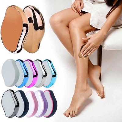 China Portable Mini Painless Leg Eraser Hair Epilator Painless Exfoliation Hair Removal Tool Washable Without Shaving Soft Skin Effect for Women and Men for sale