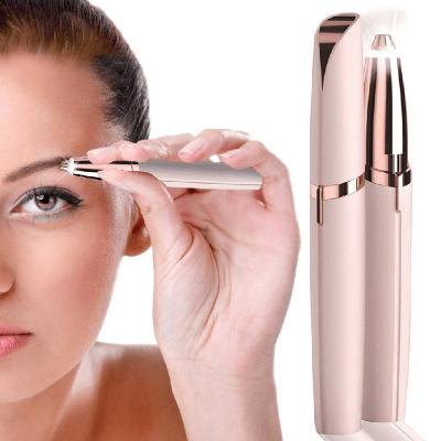 China 2022 Safety Portable Rechargeable Lady Grooming Kit Electric Precision Mini Eyebrow Hair Painless Remover For Face Lips Sniff Eyebrow for sale