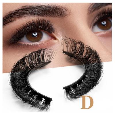 China Natural Soft Cheap Russian Volumes 3D Mink Lashes Reusable Fake Lashes Fluffy D Loop False Eyelashes Russia Lashes Extensions False Eyelashes for sale