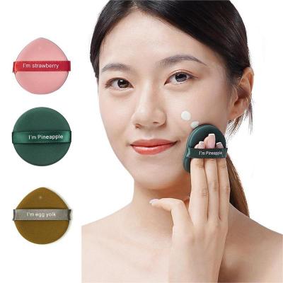 China Eco-friendly New Air Yolk Pie Egg Puff Pad 1pcs Super Soft No Wet Puff Makeup Puff Sponge Powder Tool Dry Sponge For Woman's Girls for sale