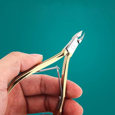 China Super Durable Sharp Barb Manicure Care Tools Pedicure Nipper Hard Skin Cutting Stainless Steel Cuticle Manicure Scissors For Thick Nails for sale